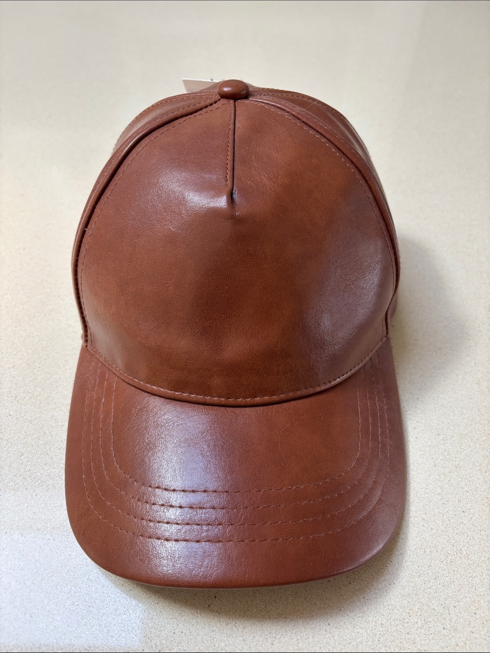 Marks & Spencer Men's Chestnut Faux Leather Cap